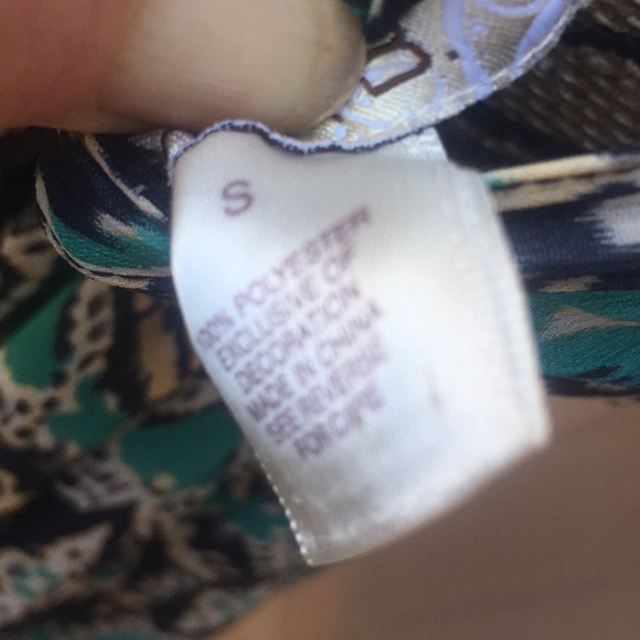 Sz S Arden B Green Black Asymmetrical Dress EUC - Picture 7 of 8